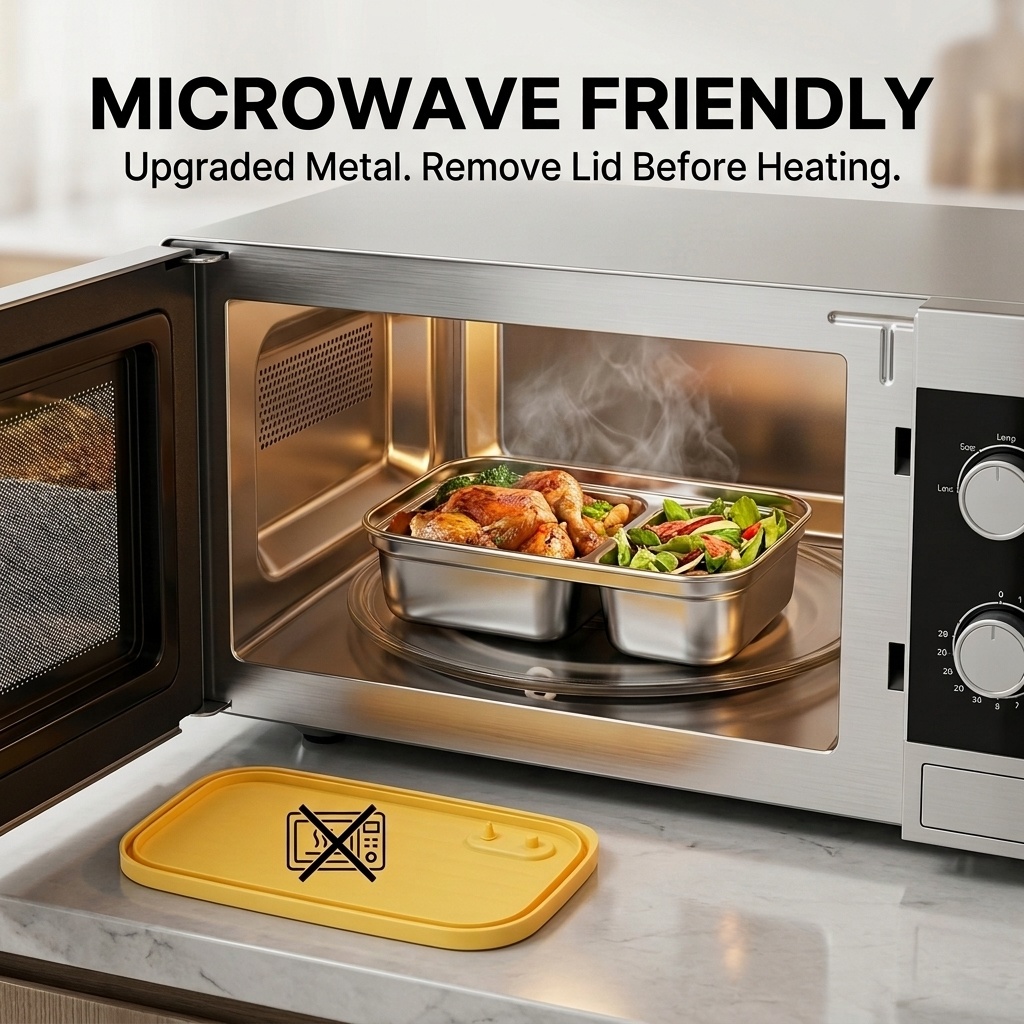 กล่องอาหารกลางวันสแตนเลส 304 ส - Food Storage Oven Safe บทวิจารณ์และราคา