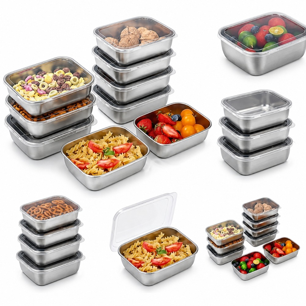 ชุดกล่องเก็บอาหารสแตนเลส 6 ชิ้ - Food Storage Meals บทวิจารณ์และราคา