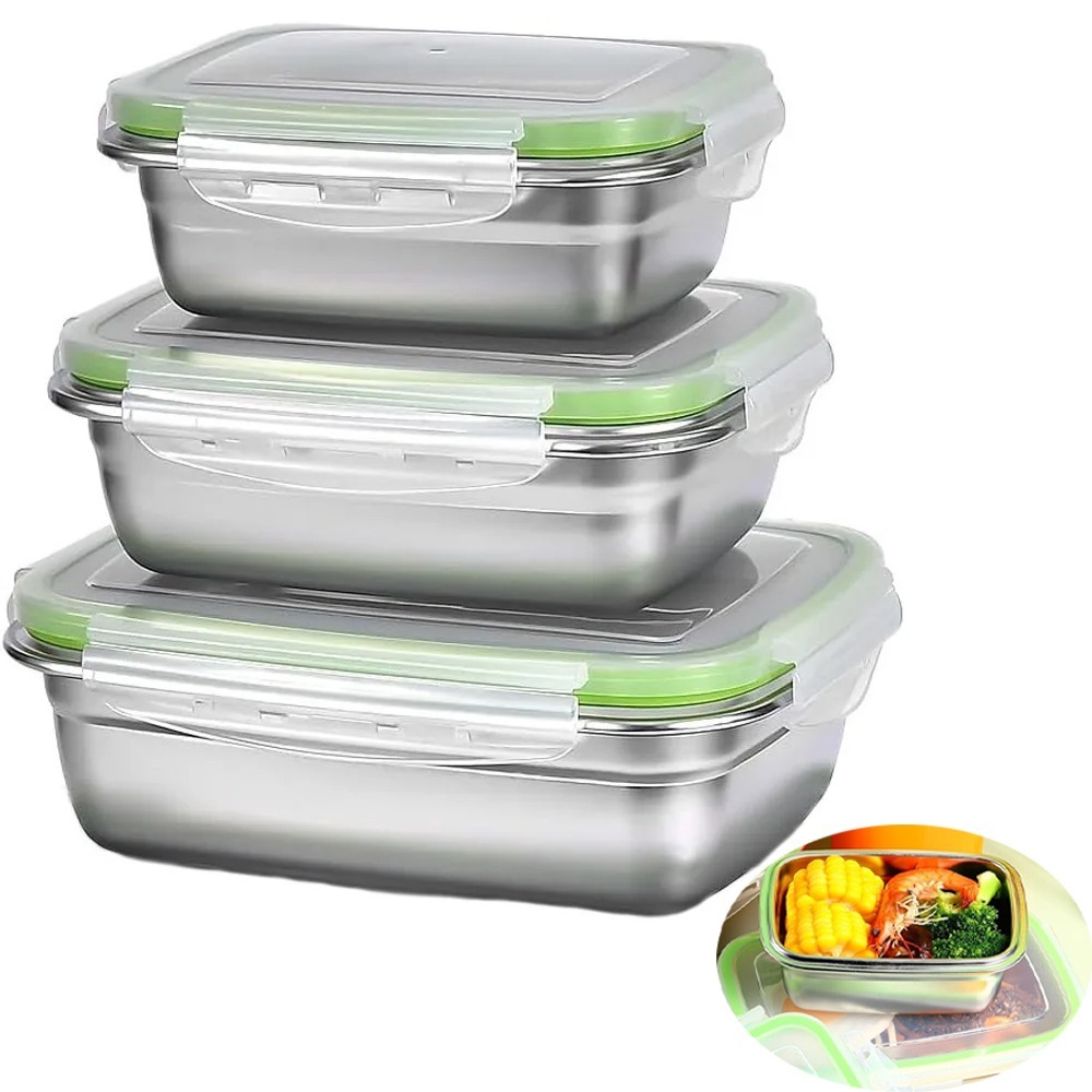 ชุดกล่องถนอมอาหาร 1/3 ชิ้น ผลิ - Food Storage Oven Safe บทวิจารณ์และราคา